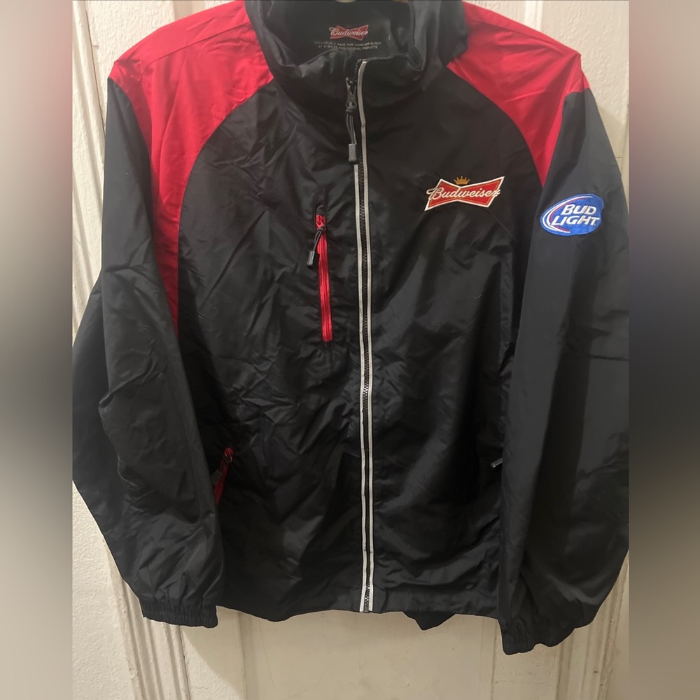Vintage Budweiser Bud Light Mens Size XL Racing Jacket